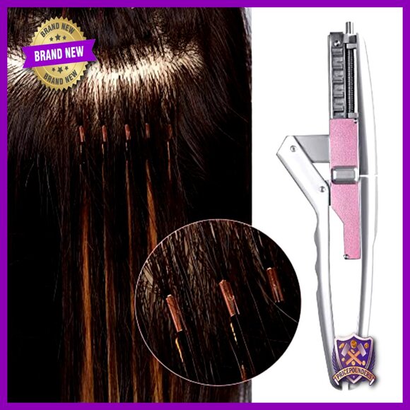 Professional 6D Hair Extensions Machine Kit, No-Trace Tool for Quick Application